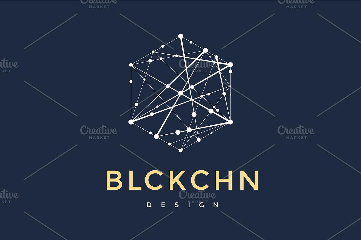 Logo for blockchain technology in Illustrations - product preview 8