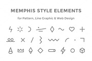 Memphis style elements
