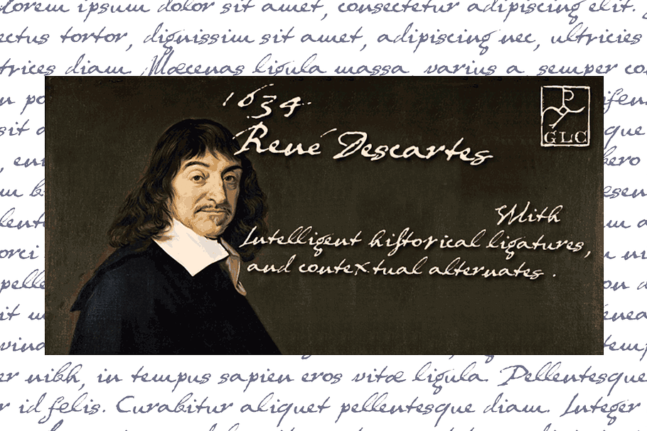 1634 Rene Descartes OTF in Display Fonts - product preview 8