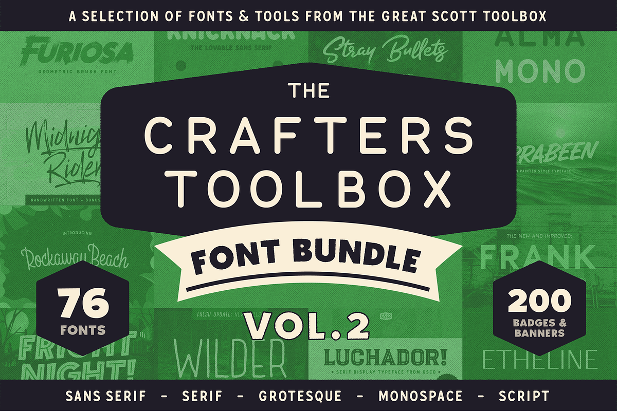 Crafters Toolbox Vol.2 - Font bundle in Display Fonts - product preview 8