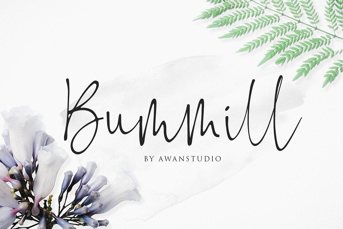 Bummill Signature Font in Script Fonts - product preview 8