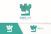 Vector castle and like logo  