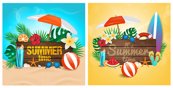 Summer background  in Illustrations - product preview 1