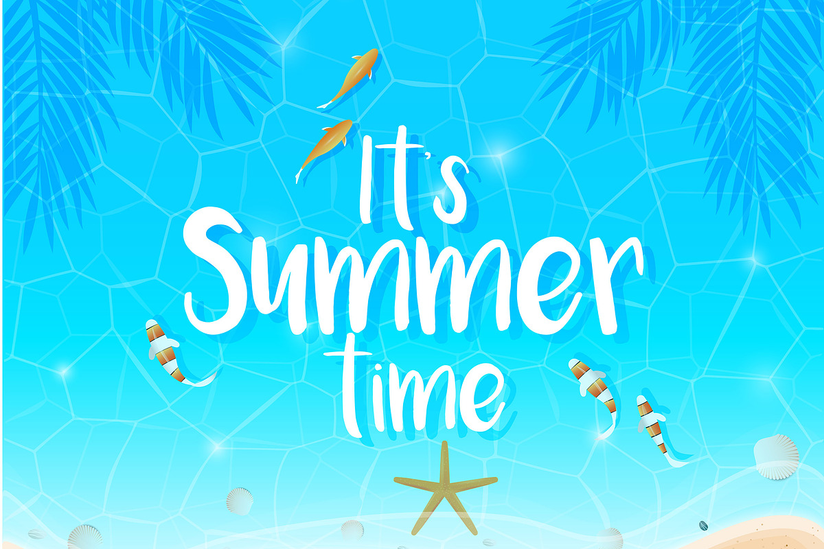 Summer time background in Illustrations - product preview 8