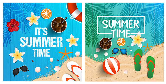 Summer time background in Illustrations - product preview 2