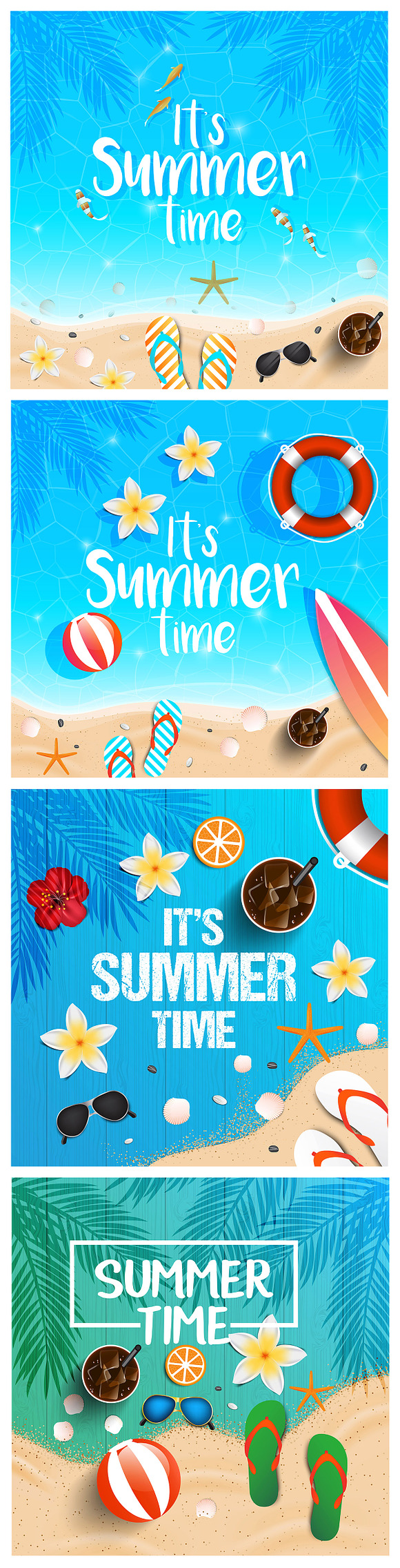 Summer time background in Illustrations - product preview 3