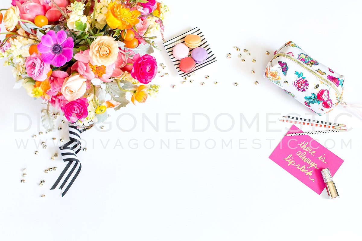 Styled Photo - Floral Desktop in Product Mockups - product preview 8