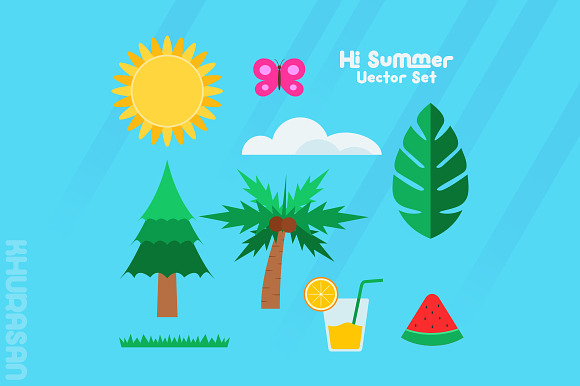 Hi Summer Layered Font in Display Fonts - product preview 3