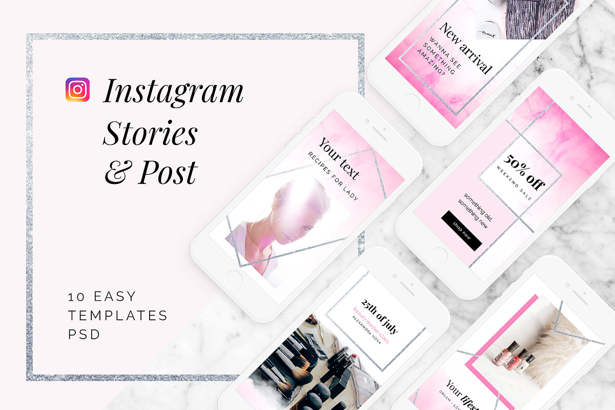 BEAUTY - social media template in Instagram Templates - product preview 8