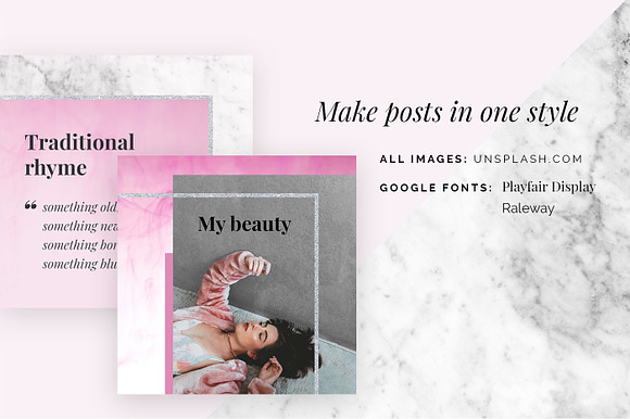 BEAUTY - social media template in Instagram Templates - product preview 3