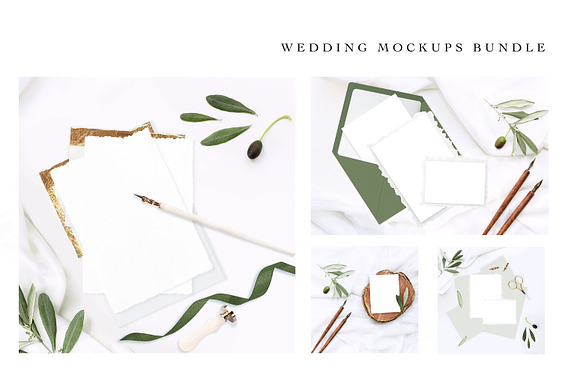 OLIVE. WEDDING MOCKUPS BUNDLE. in Product Mockups - product preview 2
