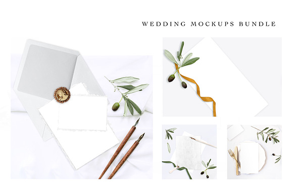 OLIVE. WEDDING MOCKUPS BUNDLE. in Product Mockups - product preview 3