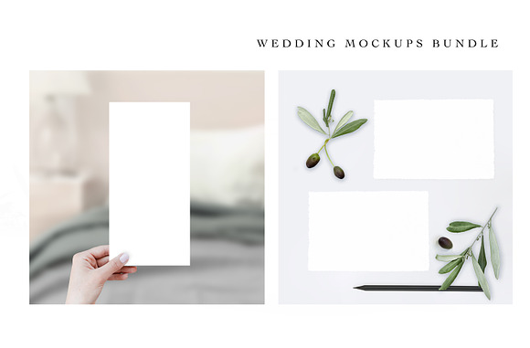 OLIVE. WEDDING MOCKUPS BUNDLE. in Product Mockups - product preview 5