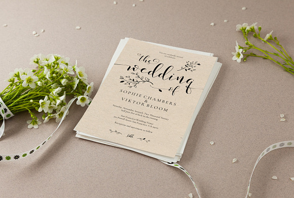 Wedding Invitation Template, Sophie in Wedding Templates - product preview 2