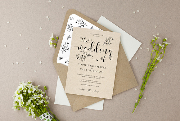 Wedding Invitation Template, Sophie in Wedding Templates - product preview 4