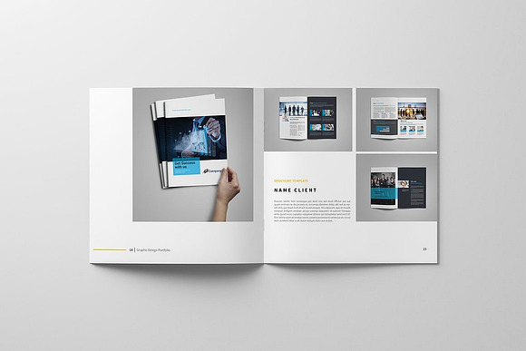 Graphic Design Portfolio Template in Brochure Templates - product preview 12