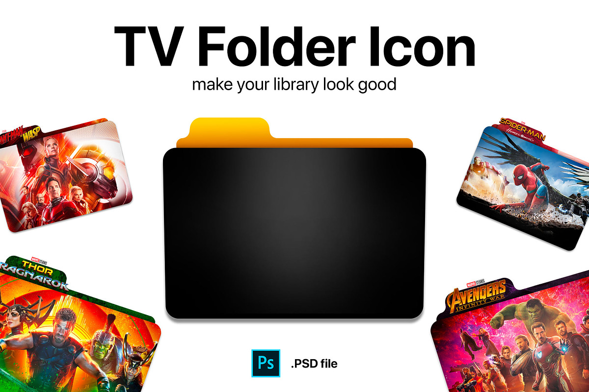 TV Folder Icon in Graphics - product preview 8