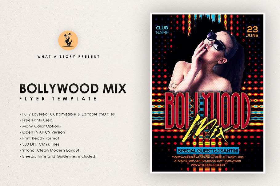 Bollywood Mix  in Flyer Templates - product preview 8