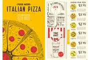 Italian Pizza Menu Template