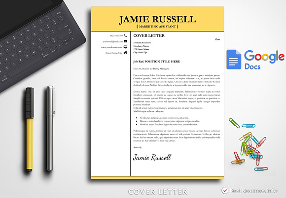 Professional Resume Google Docs in Resume Templates - product preview 3