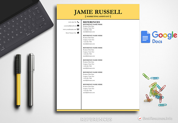 Professional Resume Google Docs in Resume Templates - product preview 4