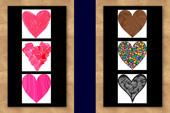 Set of 26 hearts in Illustrations - product preview 3