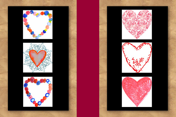 Set of 26 hearts in Illustrations - product preview 4