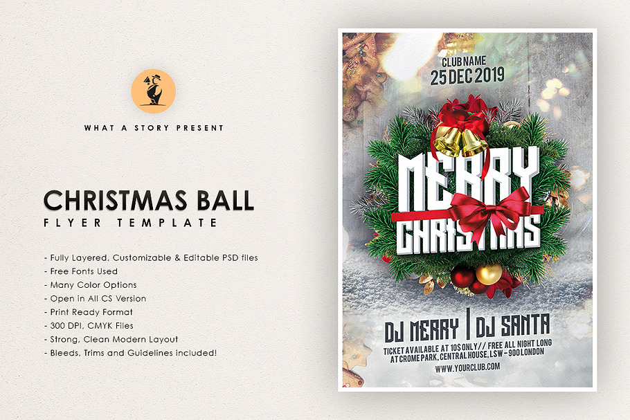 Christmas Ball in Flyer Templates - product preview 8