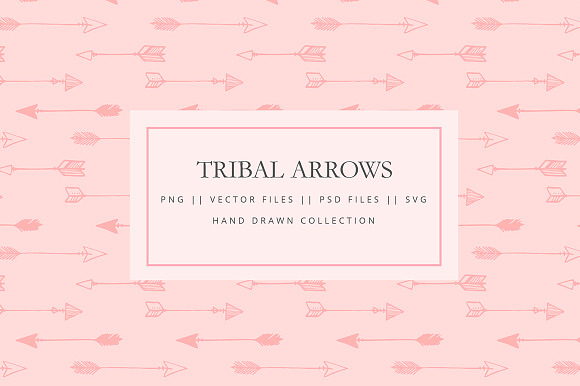 Tribal arrows hand drawn in Illustrations - product preview 2