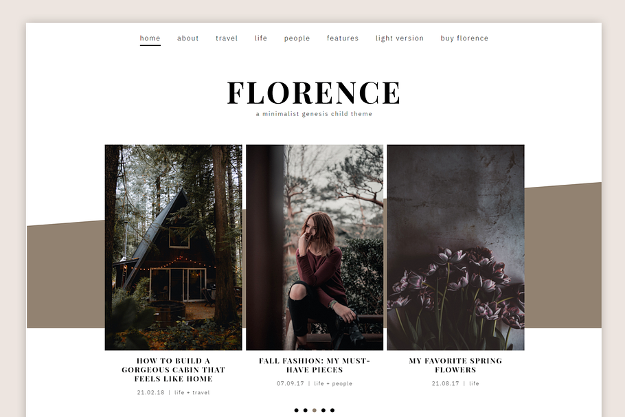 Florence Theme (Dark) • Genesis in WordPress Blog Themes - product preview 8