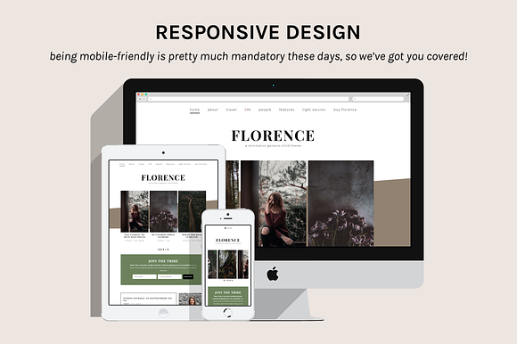 Florence Theme (Dark) • Genesis in WordPress Blog Themes - product preview 2