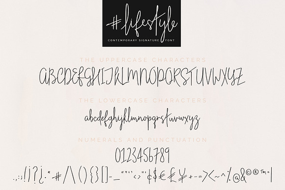 #lifestyle | SIGNATURE SCRIPT FONT in Signature Fonts - product preview 3
