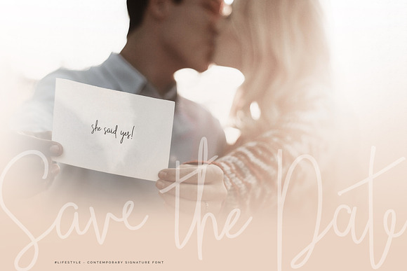 #lifestyle | SIGNATURE SCRIPT FONT in Signature Fonts - product preview 6