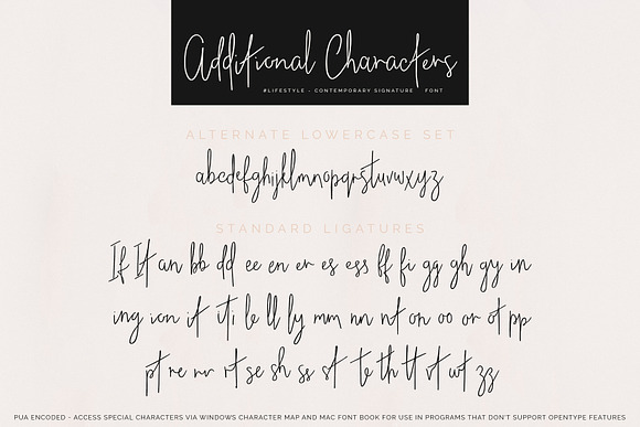 #lifestyle | SIGNATURE SCRIPT FONT in Signature Fonts - product preview 7