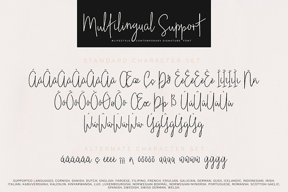 #lifestyle | SIGNATURE SCRIPT FONT in Signature Fonts - product preview 11