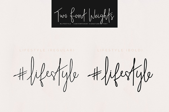 #lifestyle | SIGNATURE SCRIPT FONT in Signature Fonts - product preview 14