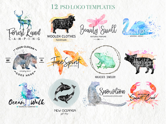 30%OFF. Watercolor Magical Animals in Illustrations - product preview 3