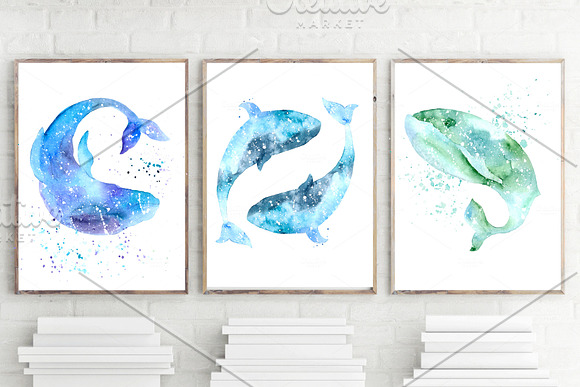 30%OFF. Watercolor Magical Animals in Illustrations - product preview 7