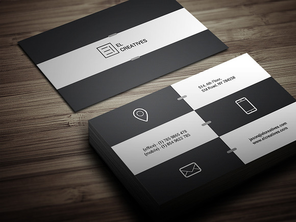 Metro Business Card in Business Card Templates - product preview 1