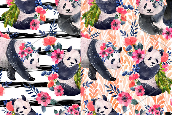 Panda bears in Illustrations - product preview 4