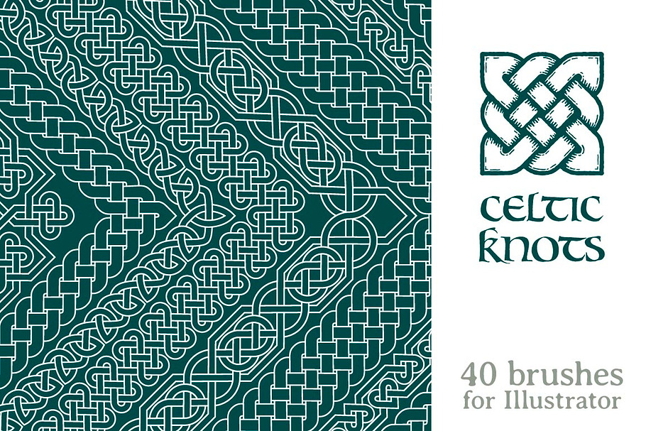 Celtic knots brushes in Photoshop Brushes - product preview 8
