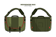 Laptop Messenger Bag Vector