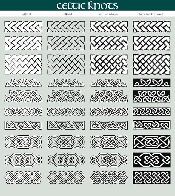Celtic knots brushes in Photoshop Brushes - product preview 7