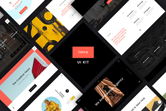 Intro UI Kit in UI Kits and Libraries - product preview 8