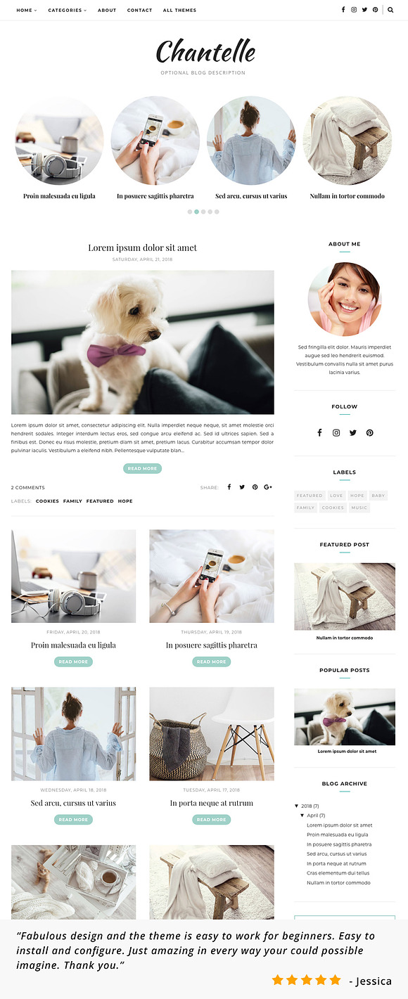 Blogger Template, Blogger Theme in Website Templates - product preview 4