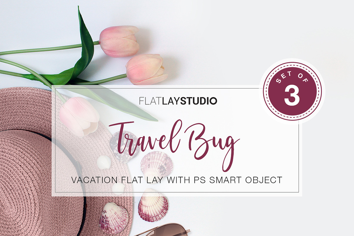 TRAVEL MOCKUP FLAT LAY - #13 in Mobile & Web Mockups - product preview 8