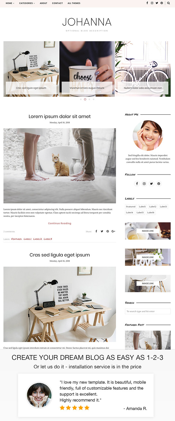 Blogger Template, Blogger Theme in Website Templates - product preview 1