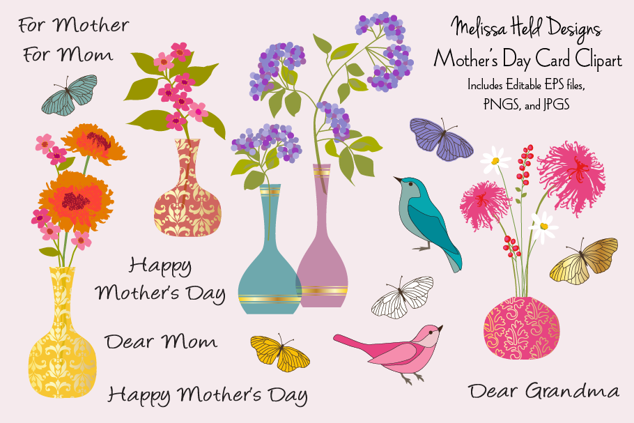 Mother's Day Card Clipart