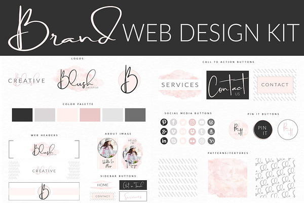 Website Branding Kit |Original Blush