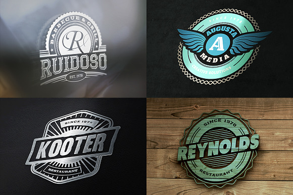 13 Retro Signs or Badges v.3 in Objects - product preview 4